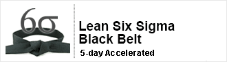 Lean Six Sigma Black Belt Certification Five Days Accelerated Training Course delivered by pdtraining in Manhattan